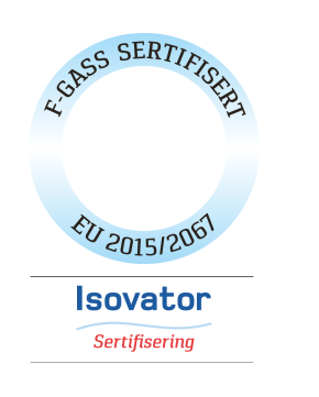 Isovator F-gass-sertifisert etter EU 2015/2067